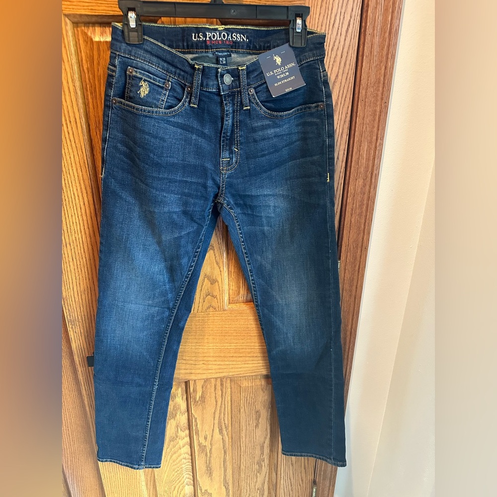 U.S.Polo Jeans Size 28 / 30 Activate Stretch Slim Straight New NWT Womens